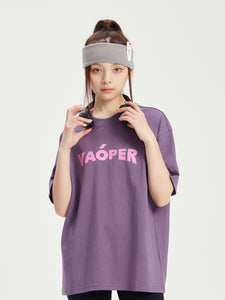 VAOPER Logo Print Crewneck T-shirt