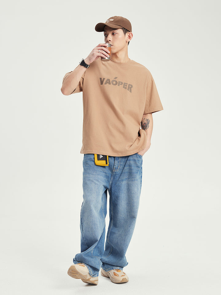 VAOPER Logo Print Crewneck T-shirt