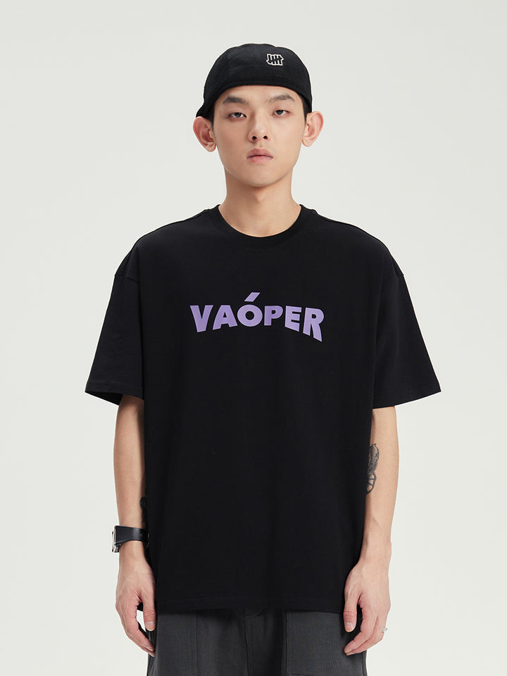 VAOPER Logo Print Crewneck T-shirt