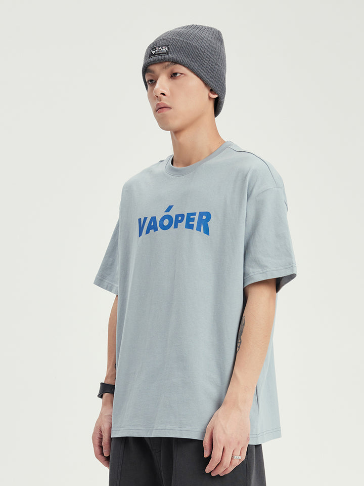 VAOPER Logo Print Crewneck T-shirt