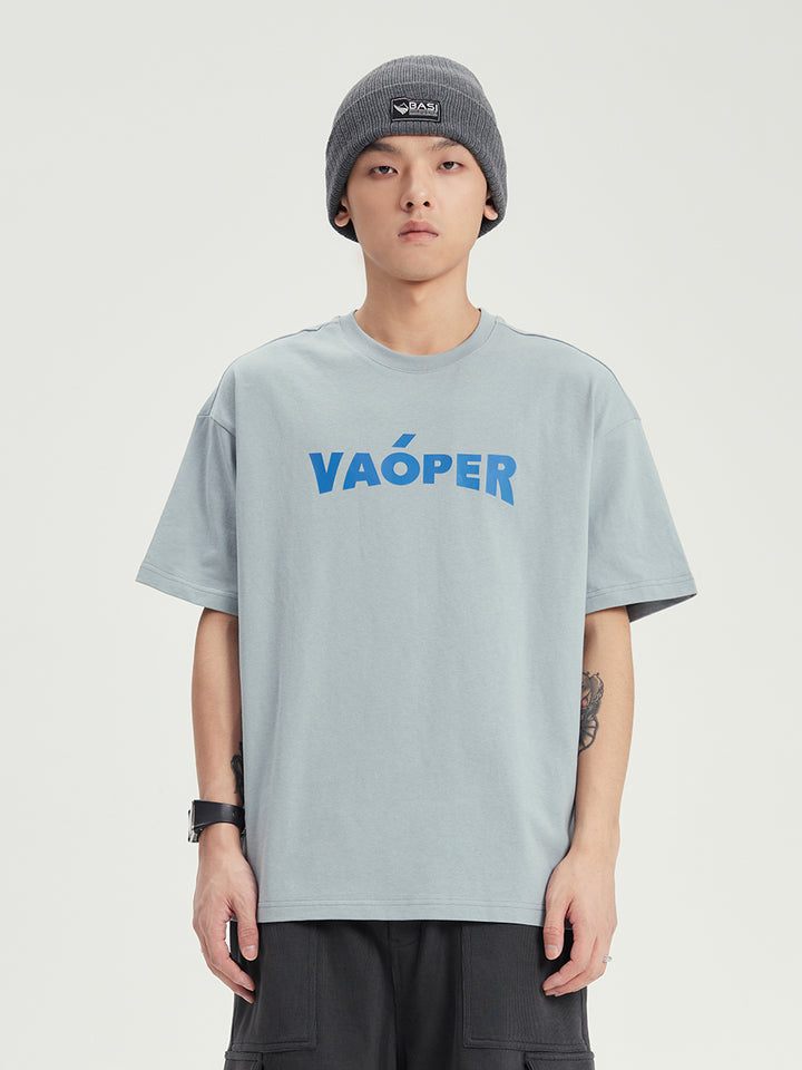 VAOPER Logo Print Crewneck T-shirt