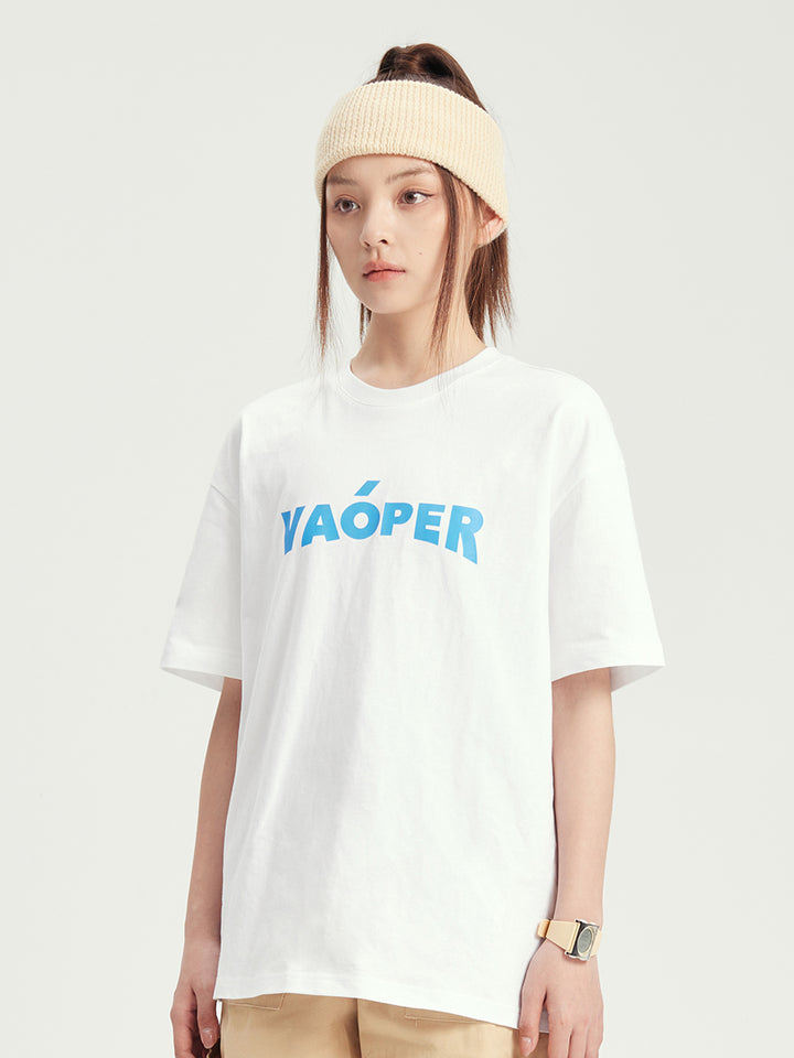 VAOPER Logo Print Crewneck T-shirt