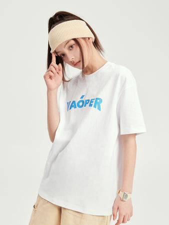 VAOPER Logo Print Crewneck T-shirt