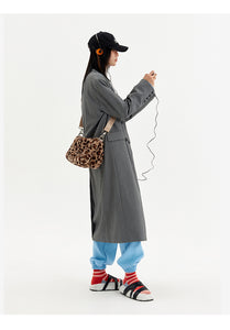 VAOPER Leopard Print Fleece Bag