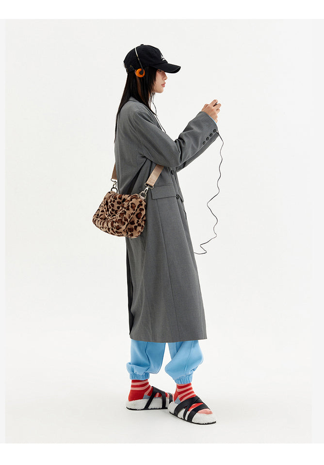 VAOPER Leopard Print Fleece Bag