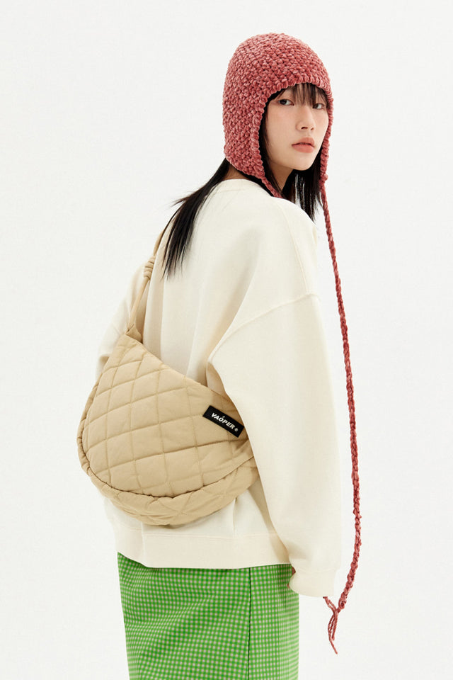 VAOPER Rhombic Padded Bum Bag