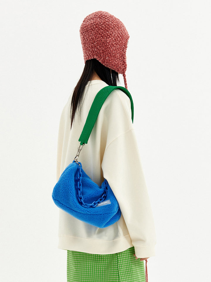 VAOPER Fluffy Chain Bag