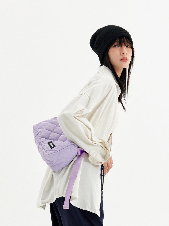 VAOPER Rhombic grid Dindin Bag