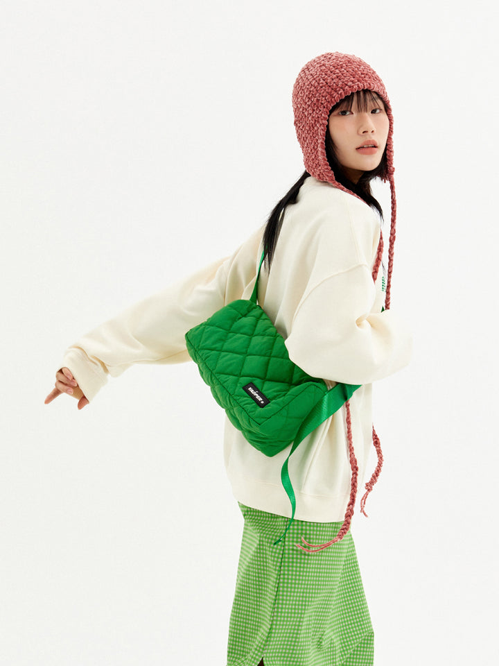 VAOPER Rhombic grid Dindin Bag
