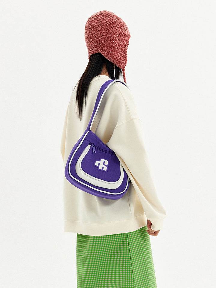 VAOPER Basic Big Logo Hobo Bag