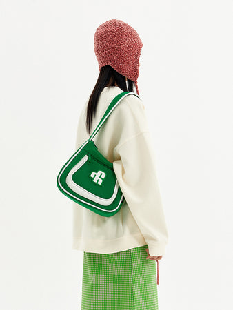 VAOPER Basic Big Logo Hobo Bag
