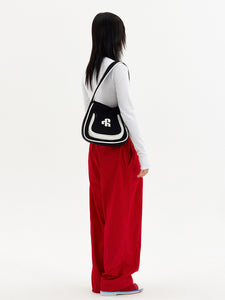 VAOPER Basic Big Logo Hobo Bag