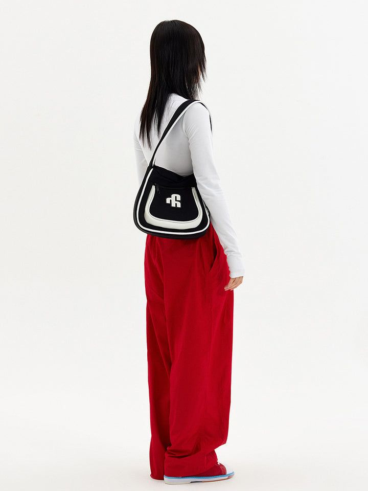 VAOPER Basic Big Logo Hobo Bag