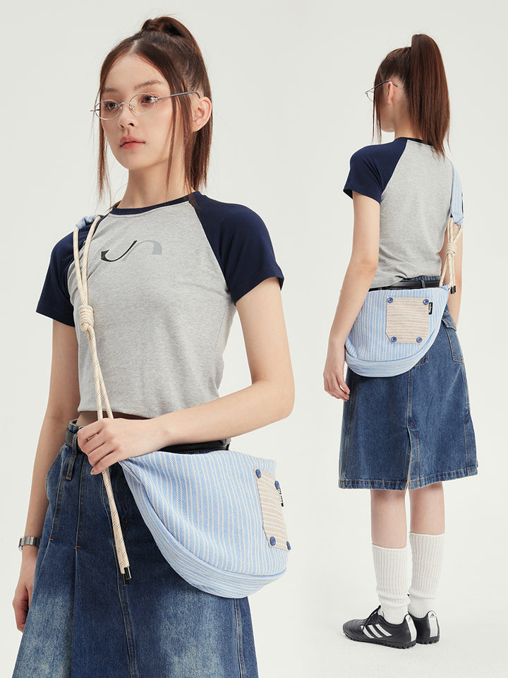 VAOPER Multicolor Striped Bum Bag
