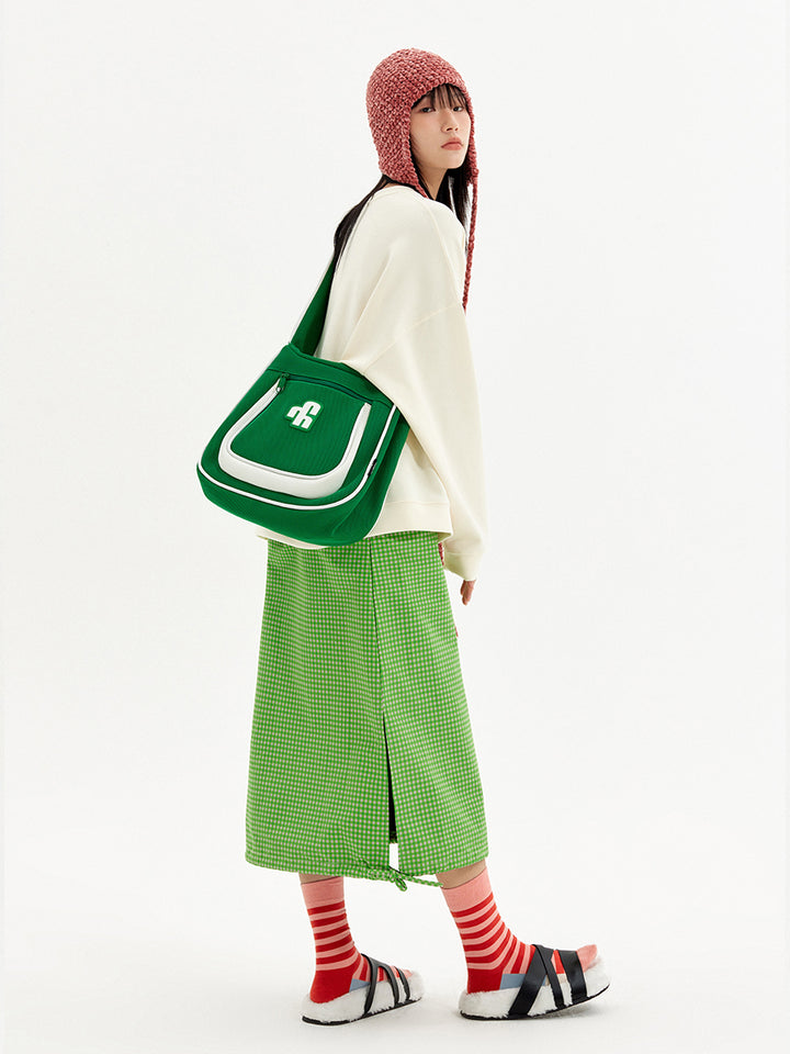 VAOPER Basic Big Logo Hobo Bag