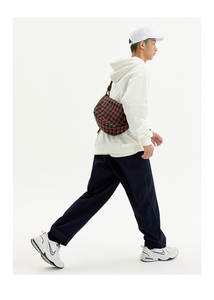 VAOPER Red Tartan Plaid Bum bag