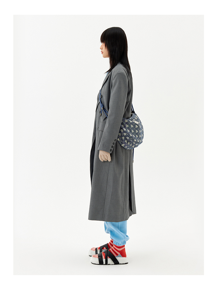 VAOPER Blue Denim Monogram Bum Bag