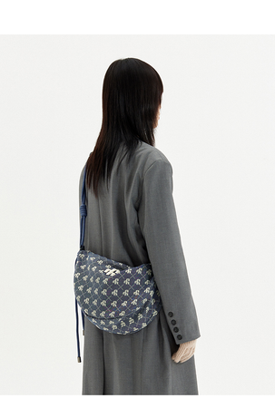VAOPER Blue Denim Monogram Bum Bag