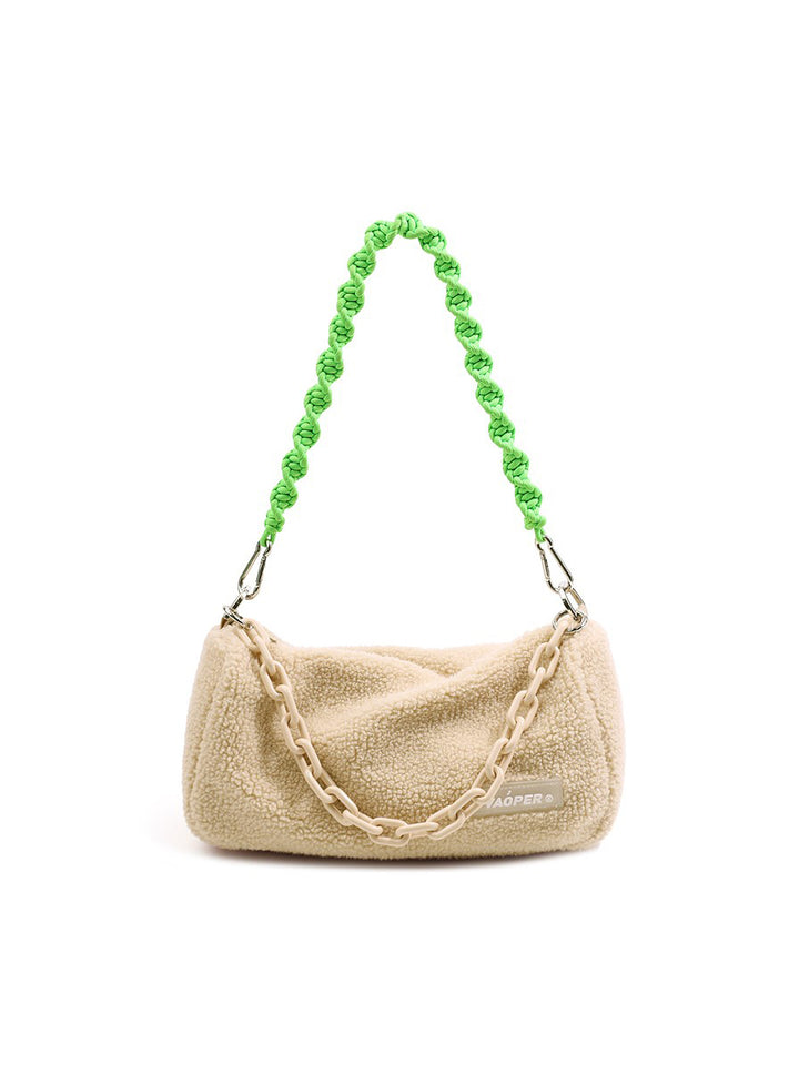 VAOPER Fluffy Chain Bag