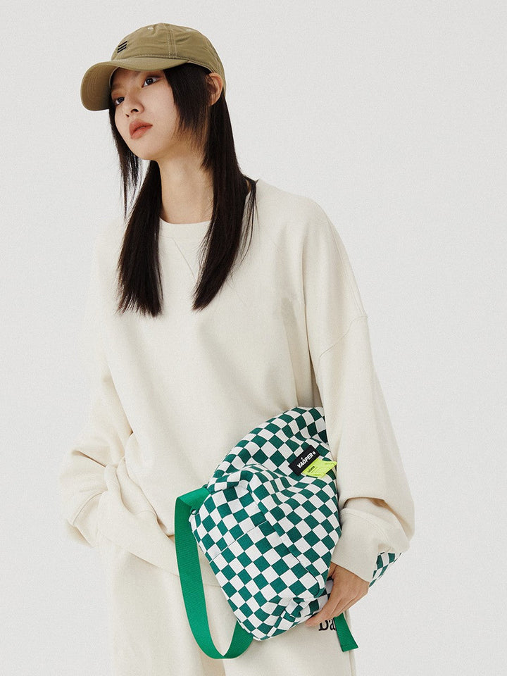 VAOPER Checkerboard Cross-body Bag