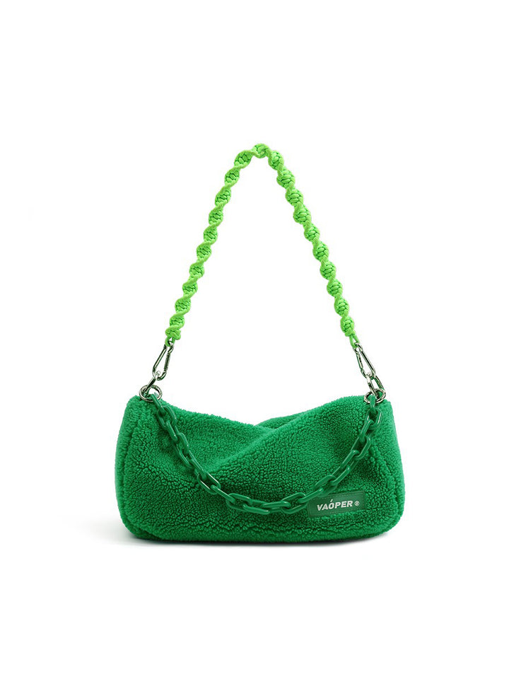 VAOPER Fluffy Chain Bag